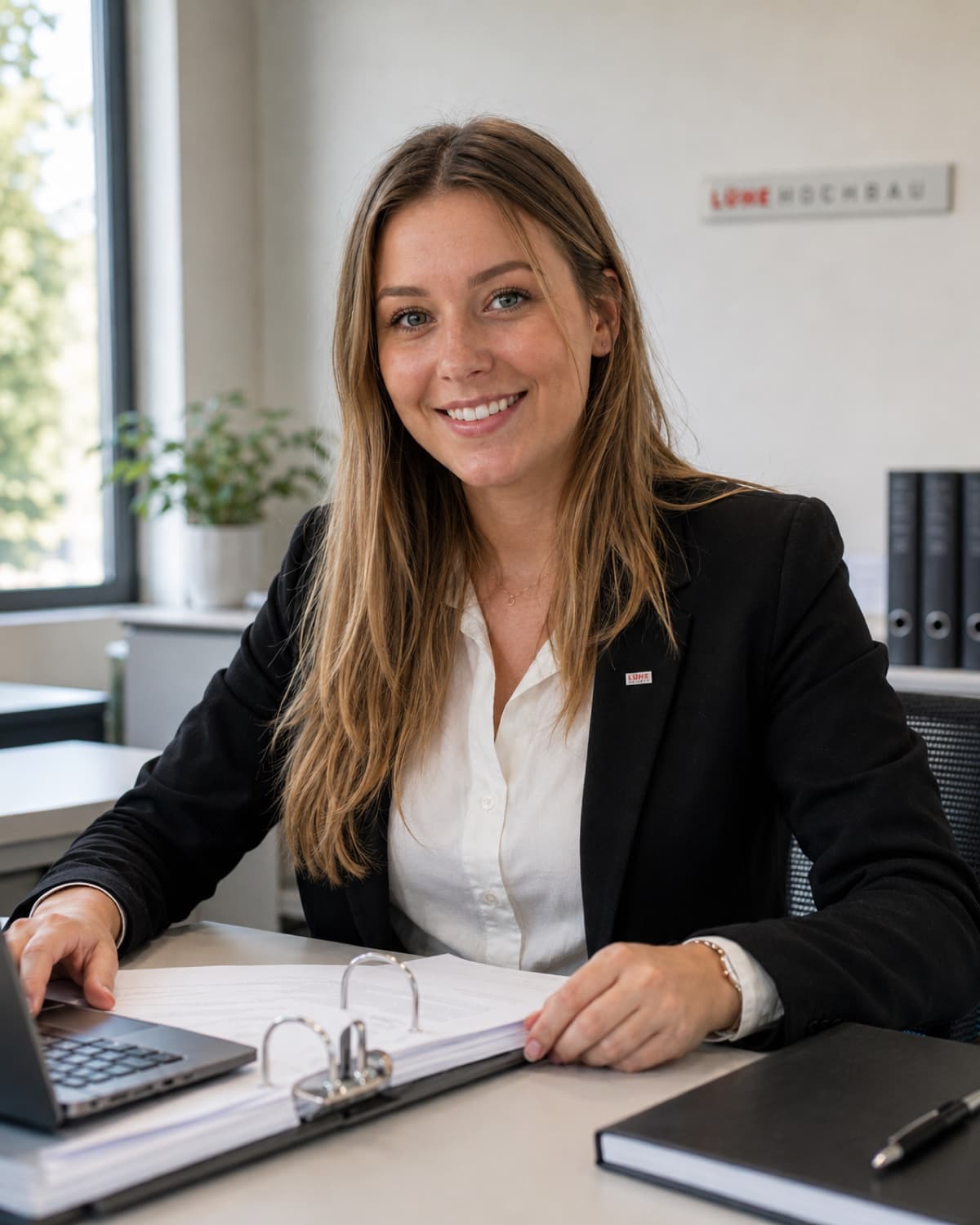 Stefanie, Büro & Kalkulation bei Lühe Hochbau